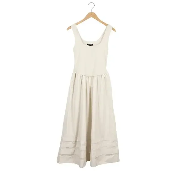 J.Crew Drop Waist Mixy Dress Natural Size XS Tall NWT - Picture 2 of 10